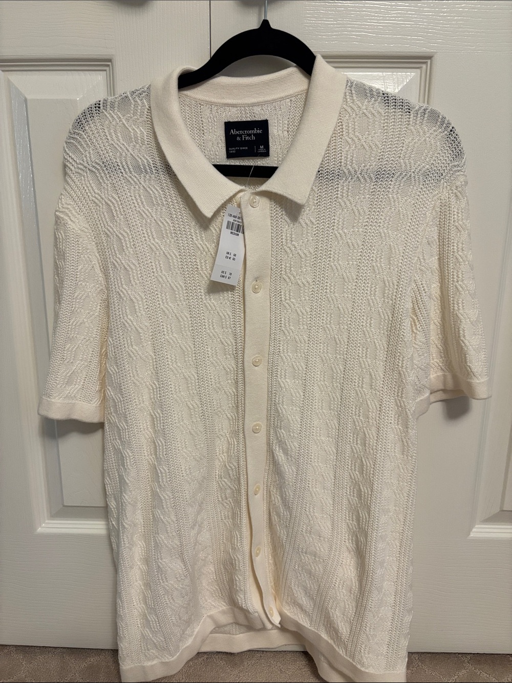 Mens NEW Abercrombie & Fitch Sweater Polo Size Medium